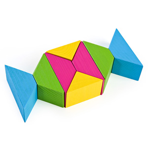 Цветные треугольники 16 дет (Томь-Сервис)  